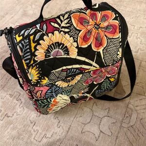 Vera Bradley Black Floral Lunch Bag